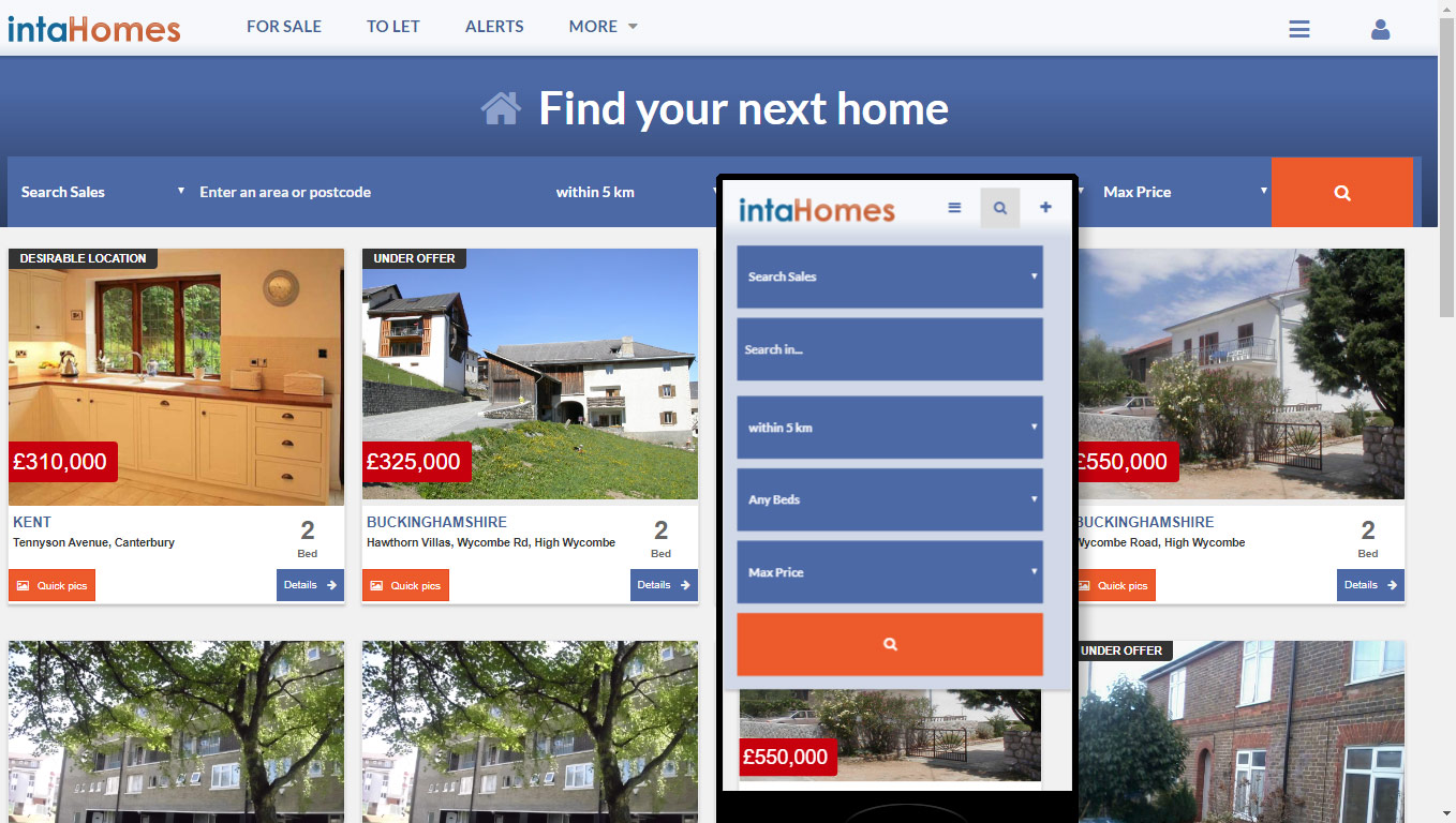 Property Sales & Lettings Website Software